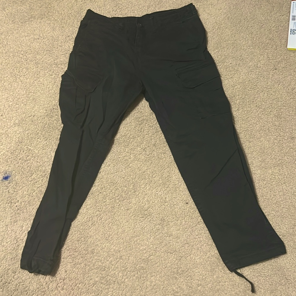 Black cargo pants